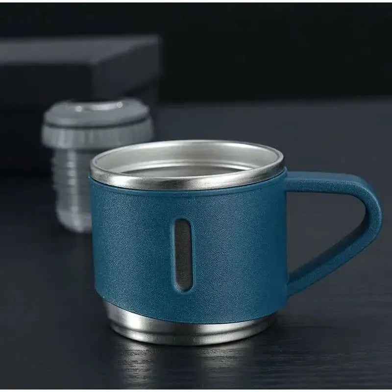 Stainless Steel Vacuum Flask Hot & Cold Thermos Bottle With Cups