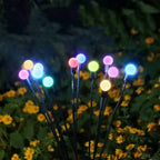 Solar Firefly Garden Lights Waterproof Outdoor Decorative Warm Light