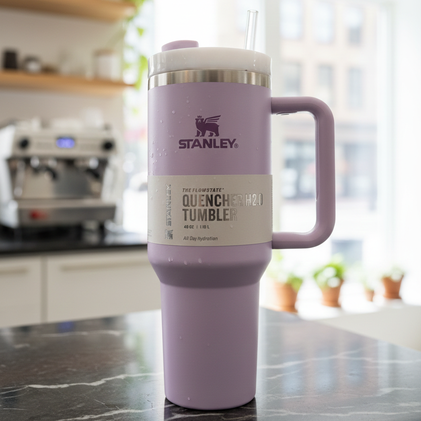 Stanley 40 Oz Leak-Proof Quencher Cup with Straw (1200ML) – Random Colors