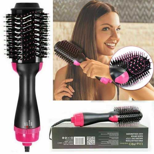 One Step Hair Brush Dryer 1000W Volumizer Straightener Curler