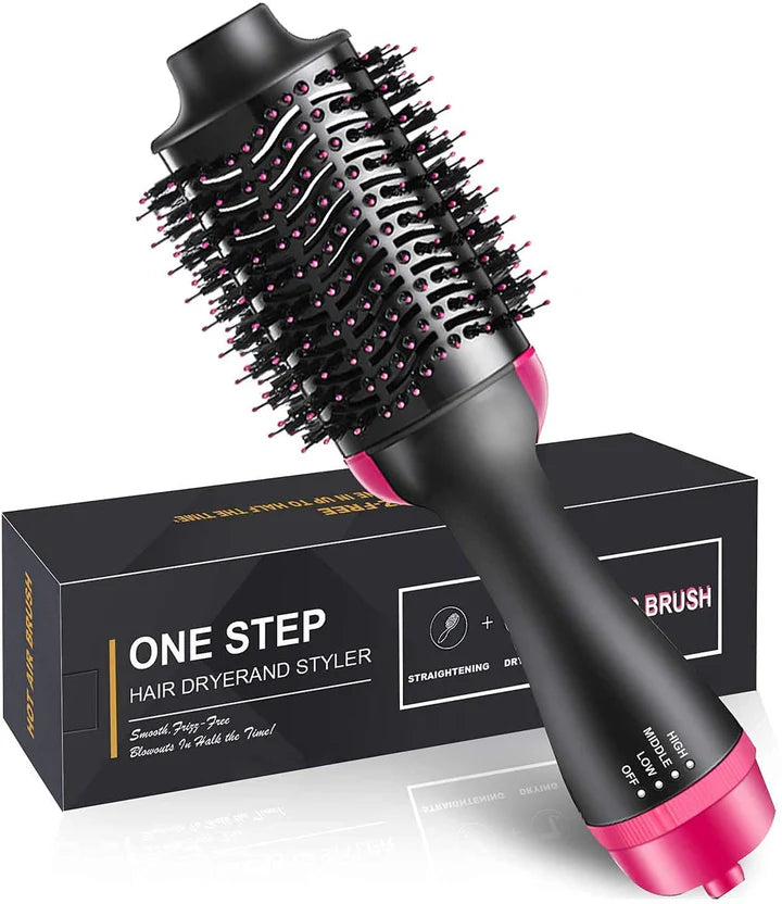 One Step Hair Brush Dryer 1000W Volumizer Straightener Curler