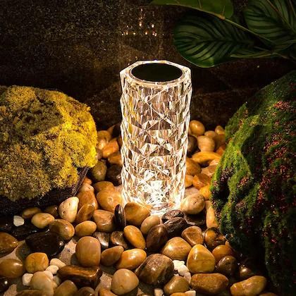 Crystal Diamond Lamp with Remote Rechargeable LED | 16 colours