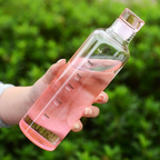 Time Marker Glass Water Bottle - Hydration Made Easy