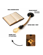 Aesthetic Real Book Hanging Light