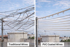 PVC Coated Plastic Hanging Rope Hook Steel Wire Clothes Line