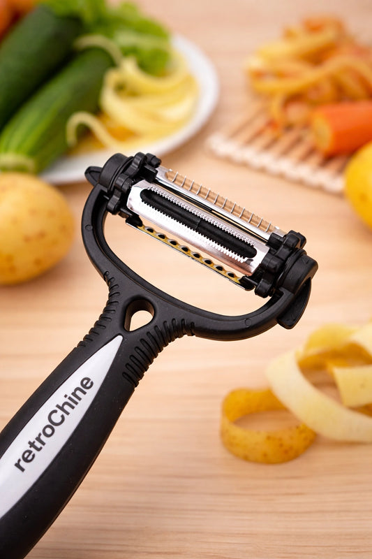3 in 1 Rotary Potato and Carrot Peeler Slicer for Fruits and Vegetables