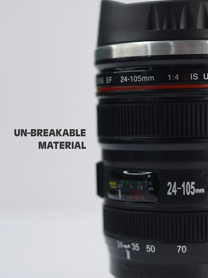 Camera Lens Coffee Mug – Stainless Steel Creative Drinkware