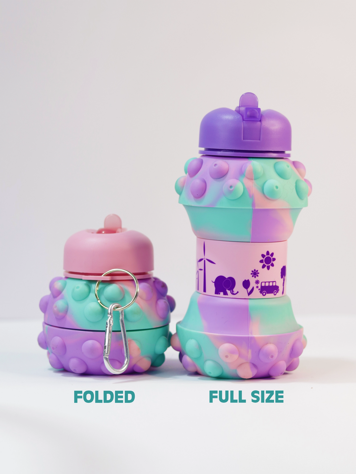Kids Foldable Silicone Water Bottle-For Everyday Use