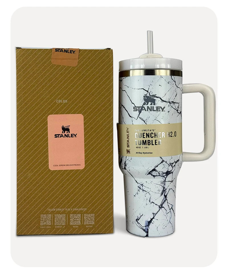 Stanley FlowState Tumbler 1200ml Black Marble Cup